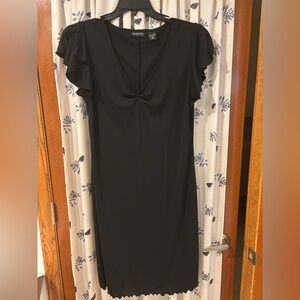 New York and Co Scalloped Sleeve Little Black Dress (XL)